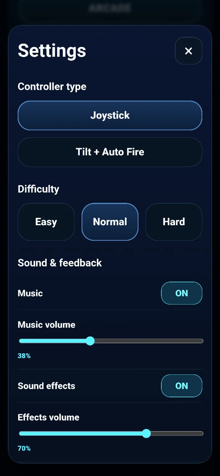 Joystick controls
